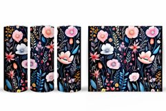 Flowers Tumbler Design. Flowers Tumbler Wrap Sublimation Product Image 2