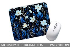 Flowers Mouse Pad Sublimation. Summer Mouse Pad Design Product Image 1