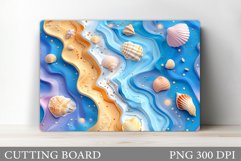 3D Sea Cutting Board. 3D Seashell Kitchen Cutting Board Product Image 1