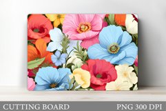 Flowers Cutting Board. Flowers Kitchen Cutting Board Product Image 1