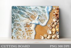 3D Sea Cutting Board. 3D Seashell Cutting Board Design Product Image 1