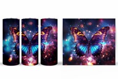Butterfly Tumbler Design. Butterfly Glitter Tumbler Product Image 2