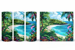 Sea Tumbler Sublimation. Beach Tumbler Wrap Design Product Image 2