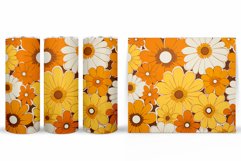 Daisy Flowers Tumbler Design. Floral Tumbler Sublimation Product Image 2