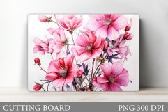 Flowers Cutting Board. Floral Cutting Board Design Product Image 1