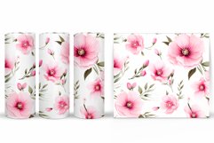 Flowers Tumbler Design. Pink Flowers Tumbler Sublimation Product Image 2