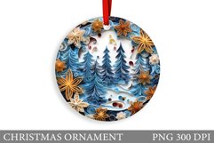 Quilling Christmas Tree Ornament. Christmas Ornament Design Product Image 1