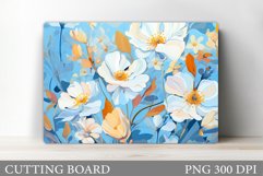 Flowers Cutting Board Design. Cutting Board Sublimation Product Image 1