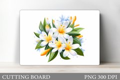 Flowers Cutting Board. Floral Cutting Board Design Product Image 1