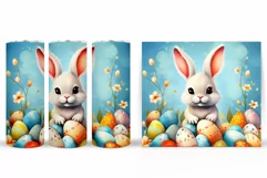 Cute Bunny Tumbler. Bunny Easter Tumbler Design Product Image 2