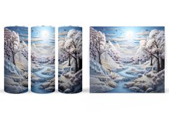 Winter Tumbler Design. Winter Landscape Tumbler Sublimation Product Image 2