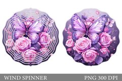 Roses Wind Spinner. Butterfly Wind Spinner Design Product Image 1