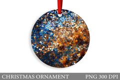 Sequins Ornament Sublimation. Glitter Christmas Ornament Product Image 1