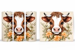 Cow Tumbler Design. Cow Summer Tumbler Sublimation Product Image 2