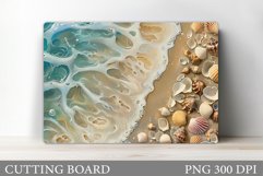 3D Sea Cutting Board. 3D Seashell Kitchen Cutting Board Product Image 1