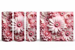 Flowers Tumbler Wrap Design. Sublimation Tumbler Flowers Product Image 2