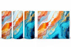 Alcohol Ink Tumbler Sublimation. Abstract Tumbler Design Product Image 2