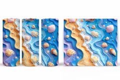 3D Seashell Tumbler Sublimation. 3D Sea Tumbler Design Product Image 2