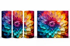 3D FlowersTumbler Design. Sublimation Tumbler Flower Product Image 2