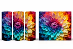 3D FlowersTumbler Design. Sublimation Tumbler Flower Product Image 2