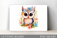 Cute Owl Cutting Board. Owl Kitchen Cutting Board Design Product Image 1