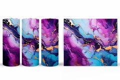 Alcohol Ink Tumbler Sublimation. Abstract Tumbler Design Product Image 2