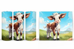 Cow Tumbler Sublimation. Cute Cow Tumbler Design Product Image 2