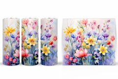Flowers Tumbler. Wildflowers Tumbler Sublimation Product Image 2