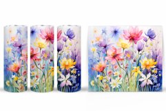 Flowers Tumbler Design. Wildflowers Tumbler Sublimation Product Image 2