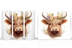 Cow Tumbler Design. Cow Tumbler Sublimation Product Image 2