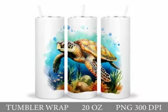 Turtle Tumbler Design. Turtle Tumbler Sublimation Product Image 1