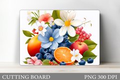 Fruits Kitchen Cutting Board. Berries Cutting Board Design Product Image 1