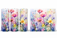 Flowers Tumbler Design. Wildflowers Tumbler Sublimation Product Image 2