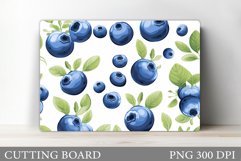 Blueberries Cutting Board. Summer Berry Cutting Board Product Image 1