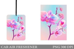 Orchid Car Air Freshener. Flowers Car Air Freshener Design Product Image 1