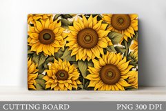 Sunflowers Cutting Board. Flowers Kitchen Cutting Board Product Image 1
