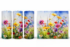 Wildflowers Tumbler Sublimation. Summer Tumbler Design Product Image 2