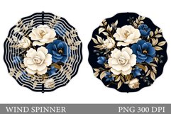 3D Flowers Wind Spinner. Summer Wind Spinner Design Product Image 1