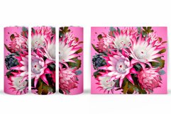 Floral Tumbler Wrap. Flowers Tumbler Sublimation Product Image 2