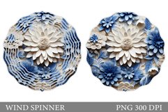 3D Flowers Wind Spinner. Summer Wind Spinner Design Product Image 1