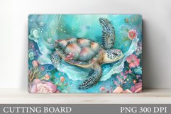 Turtle Cutting Board. Turtle Kitchen Cutting Board Design Product Image 1
