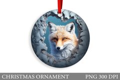 Fox Christmas Ornament. Winter Christmas Ornament Design Product Image 1