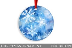 Snowflakes Christmas Ornament. Winter Christmas Ornament Product Image 1