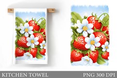 Strawberry Kitchen Towel. Berries Kitchen Towel Design Product Image 1