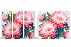 Flowers Tumbler Wrap Design. Sublimation Tumbler Flowers Product Image 2