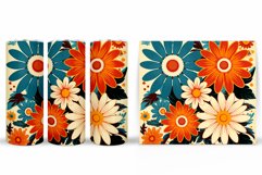 Daisy Flowers Tumbler Design. Flowers Tumbler Sublimation Product Image 2