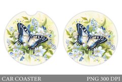 Butterfly Car Coaster. Summer Car Coaster Design Product Image 1
