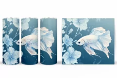 Fish Tumbler Wrap Design. Fish Tumbler Sublimation Product Image 2
