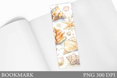 Seashell Bookmark Design. Seashell Bookmark Sublimation Product Image 1