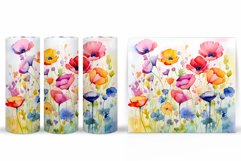 Flowers Tumbler Design. Wildflowers Tumbler Sublimation Product Image 2